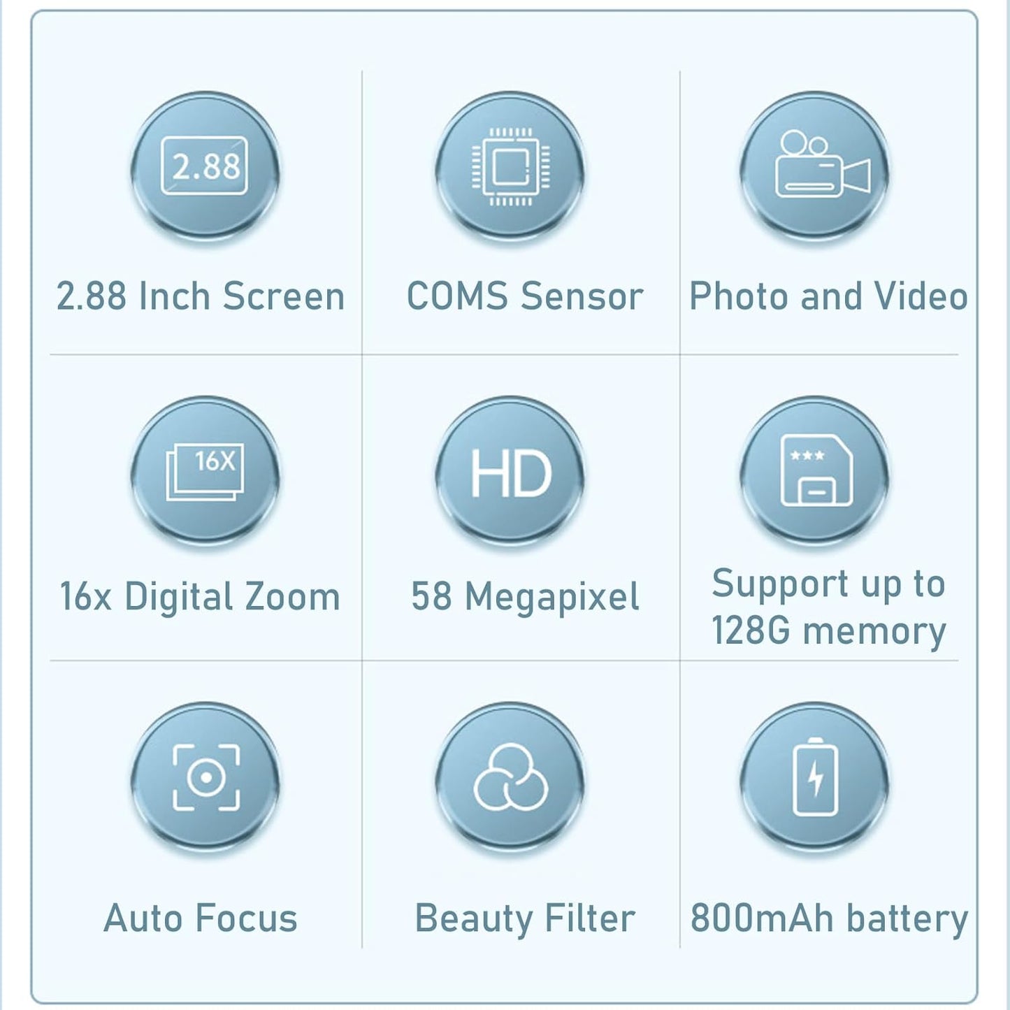 BowLift | 4K Compact Digital Camera with 58MP Photos and 16X Zoom – Lumora