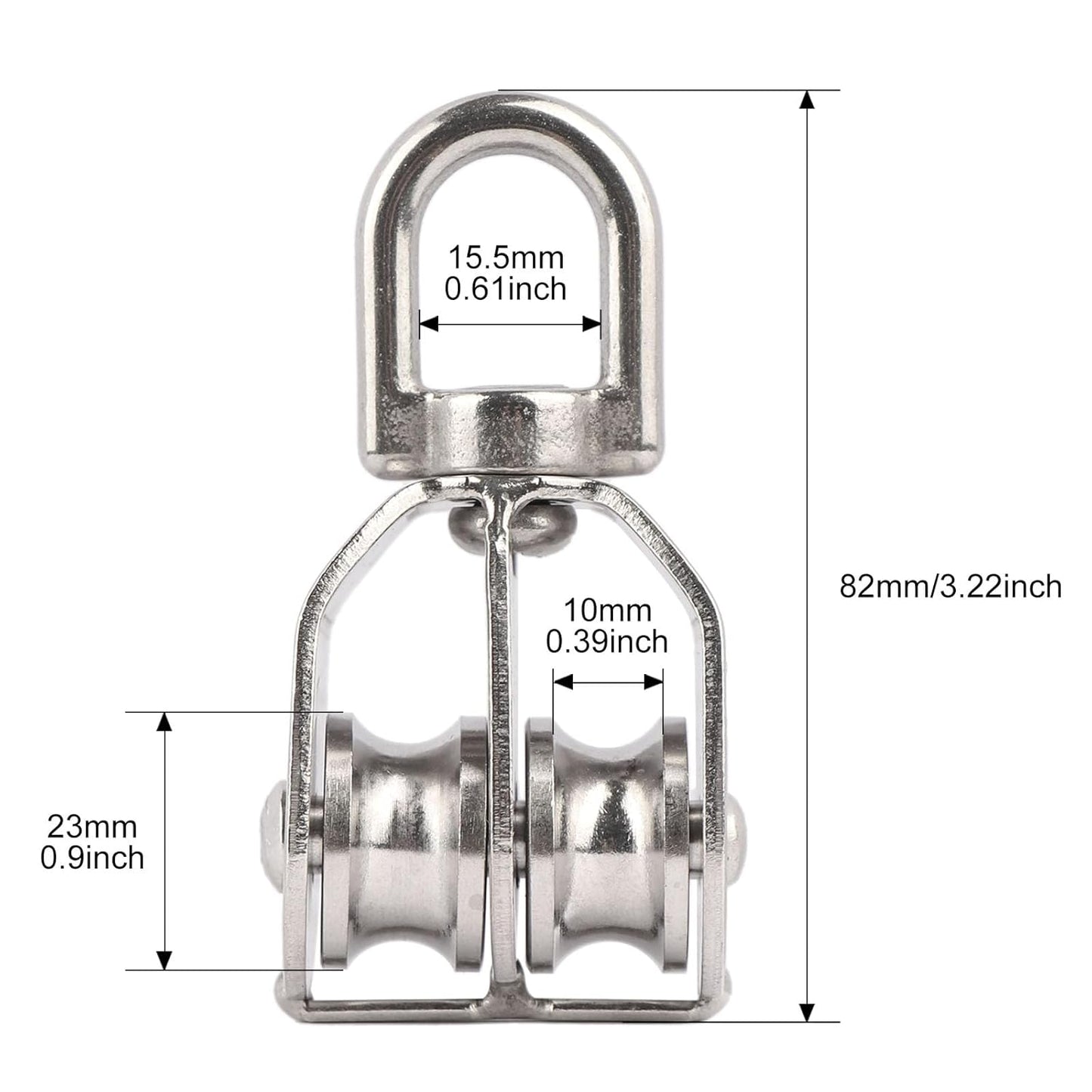 BowLift | Stainless Steel Swivel Pulley