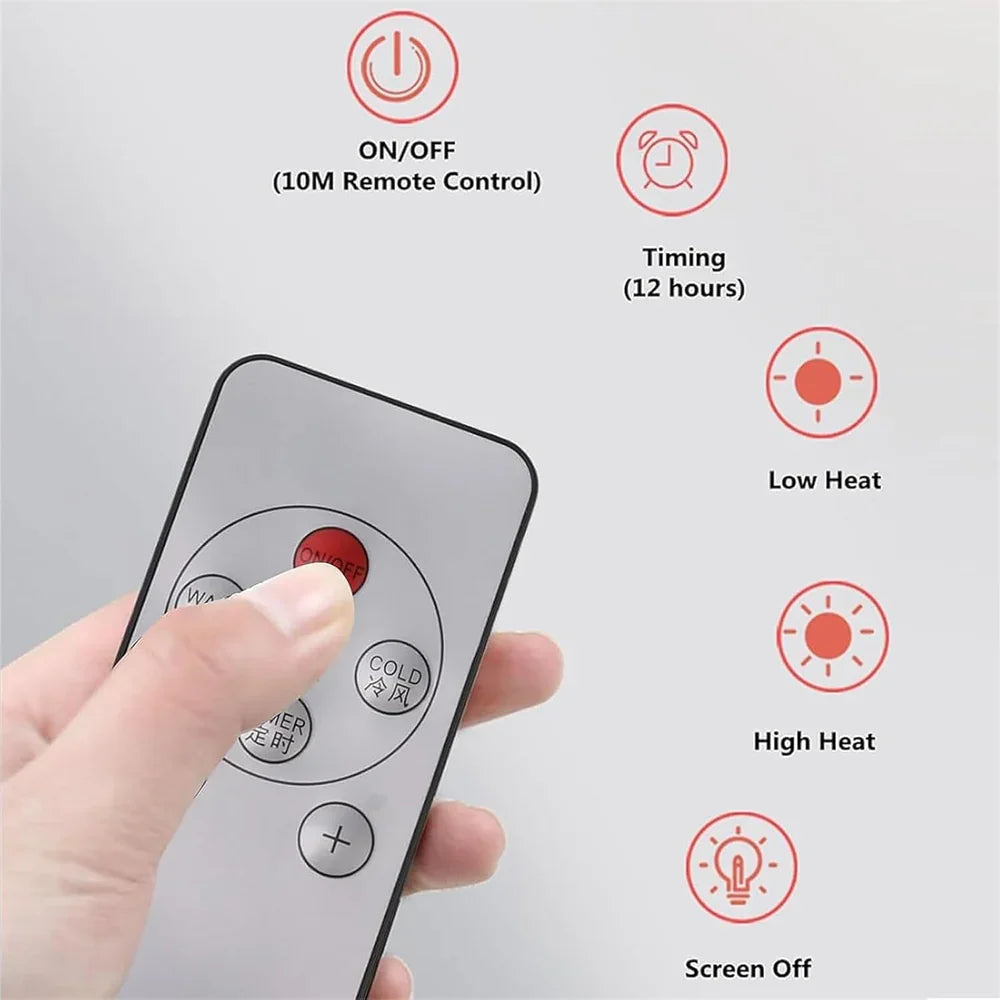 Skanto | Fan with Heater | Wall Mounted with Remote Control
