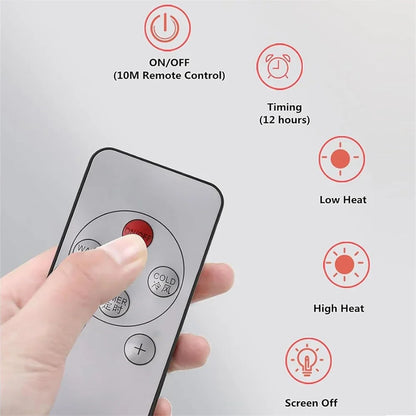 Skanto | Fan with Heater | Wall Mounted with Remote Control