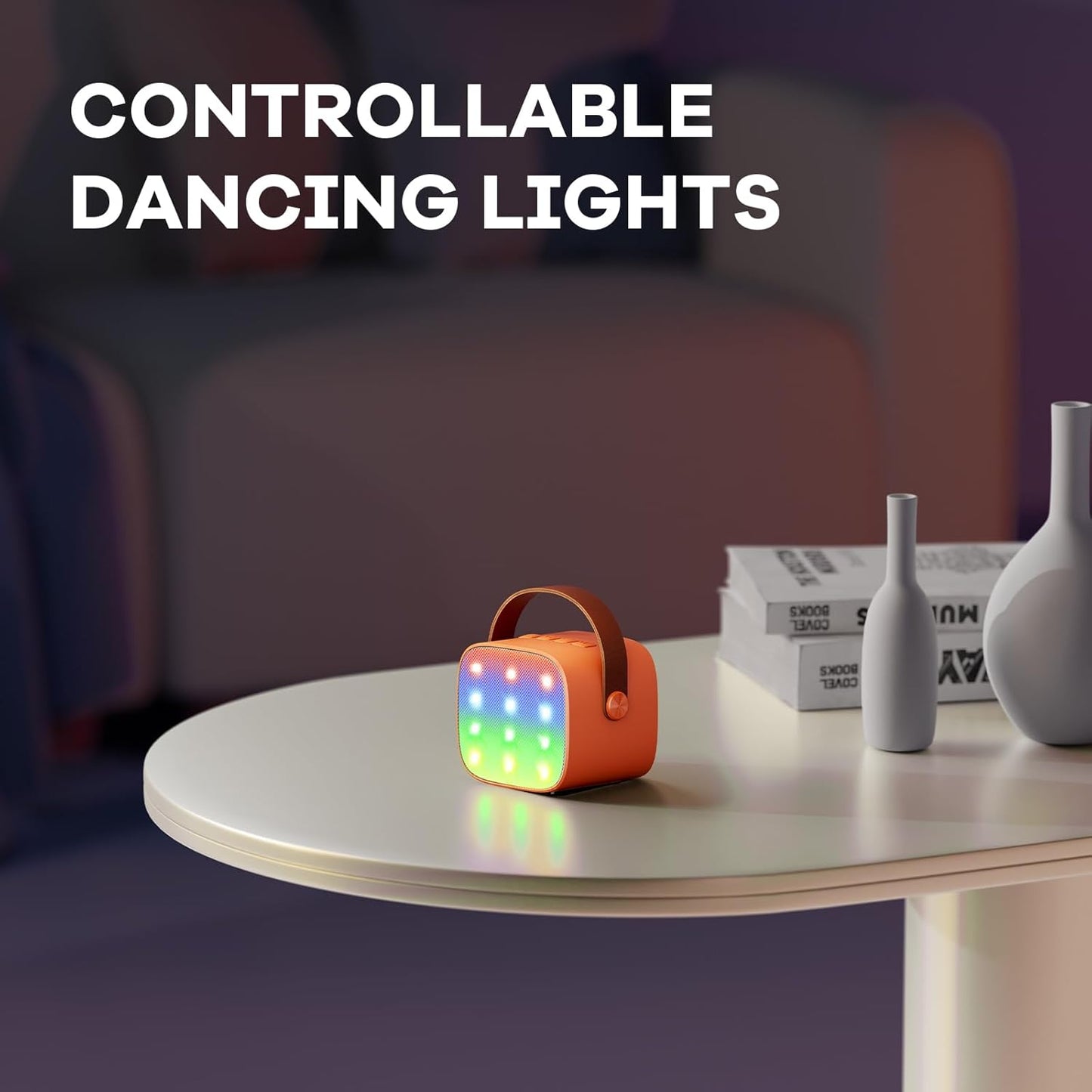 Skanto | Portable Mini Karaoke Machine with Bluetooth Speaker and 2 Wireless Microphones – Veylo