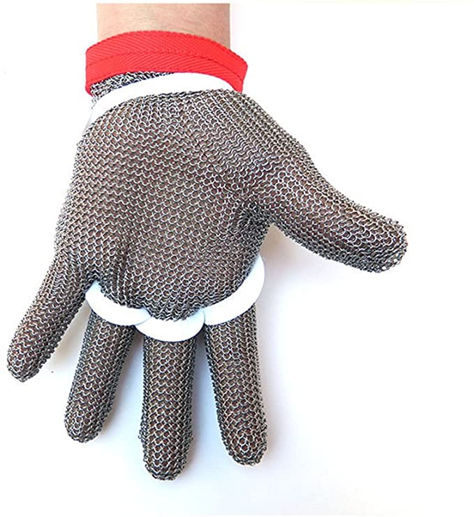 Stainless steel cut-resistant glove