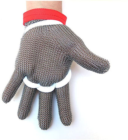 Stainless steel cut-resistant glove