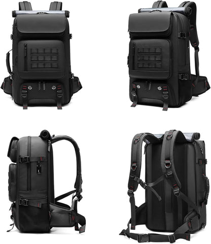 50L Waterproof Travel Backpack with Shoe Compartment & USB Port | Kalsten