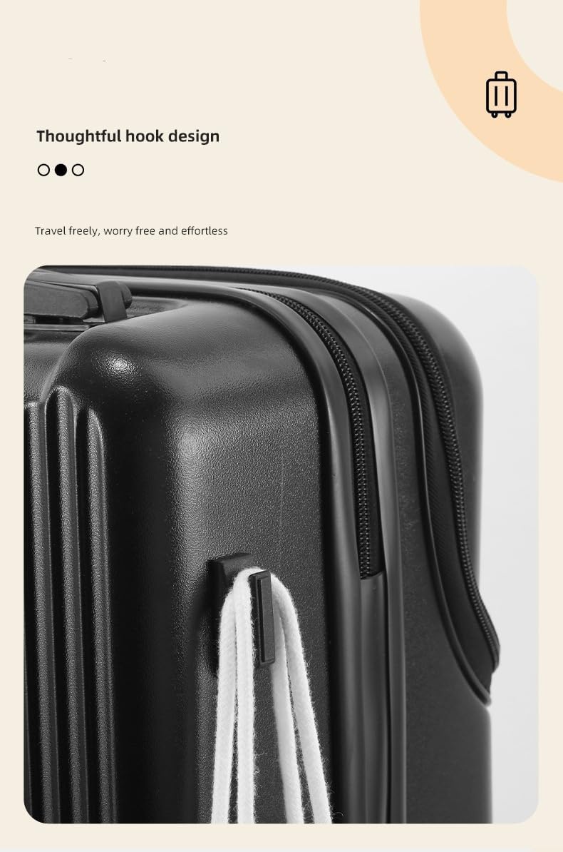 Skanto | Hard Shell Carry-On with Cup Holder, USB Port, and TSA Lock
