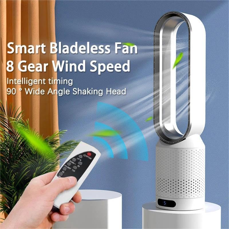 BowLift | Portable Bladeless Fan with Air Purification and Remote Control