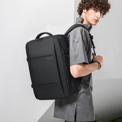 Expandable 26–45L Waterproof Travel Backpack with Laptop Sleeve & Duffle Carry | Bowlift