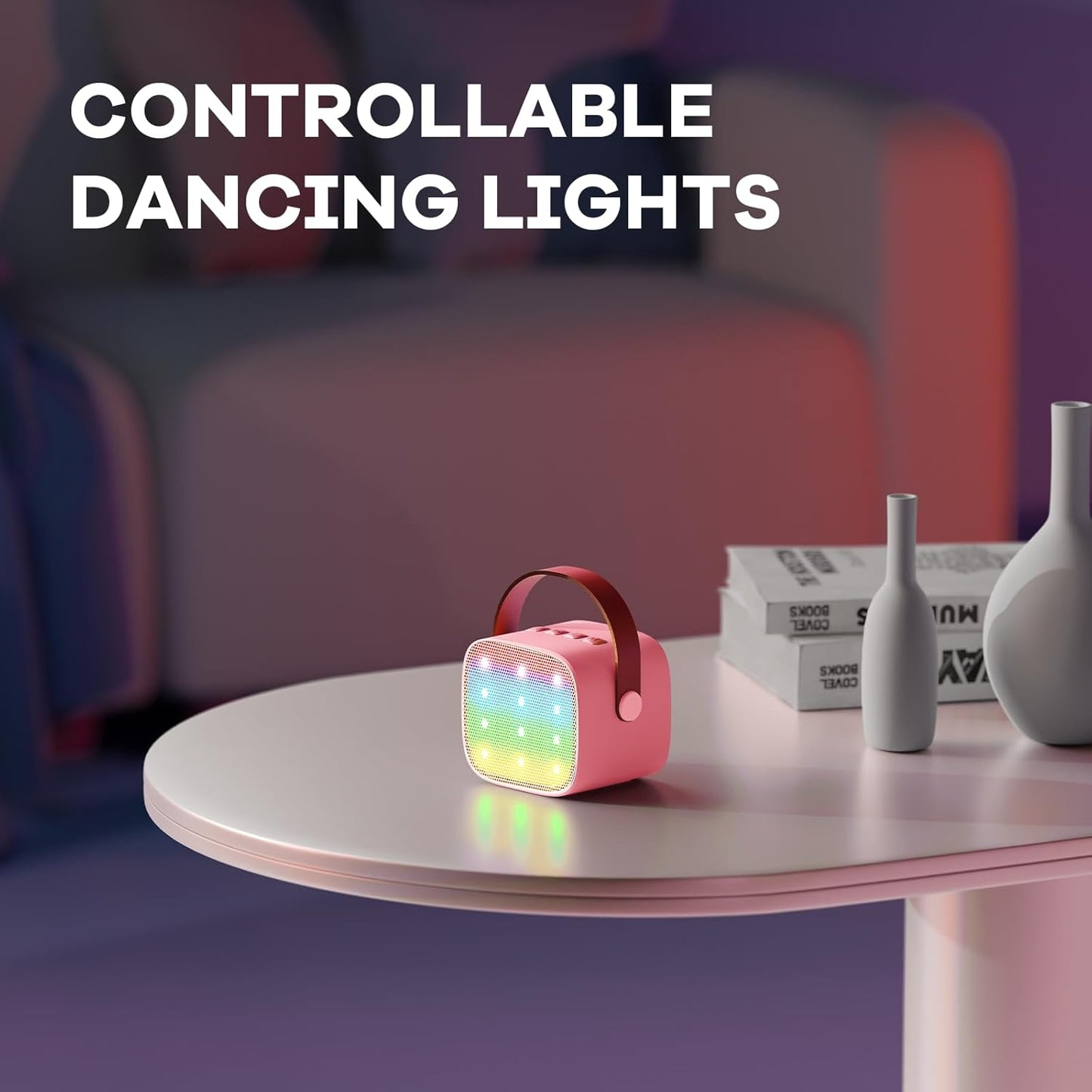 Skanto | Portable Mini Karaoke Machine with Bluetooth Speaker and 2 Wireless Microphones – Veylo