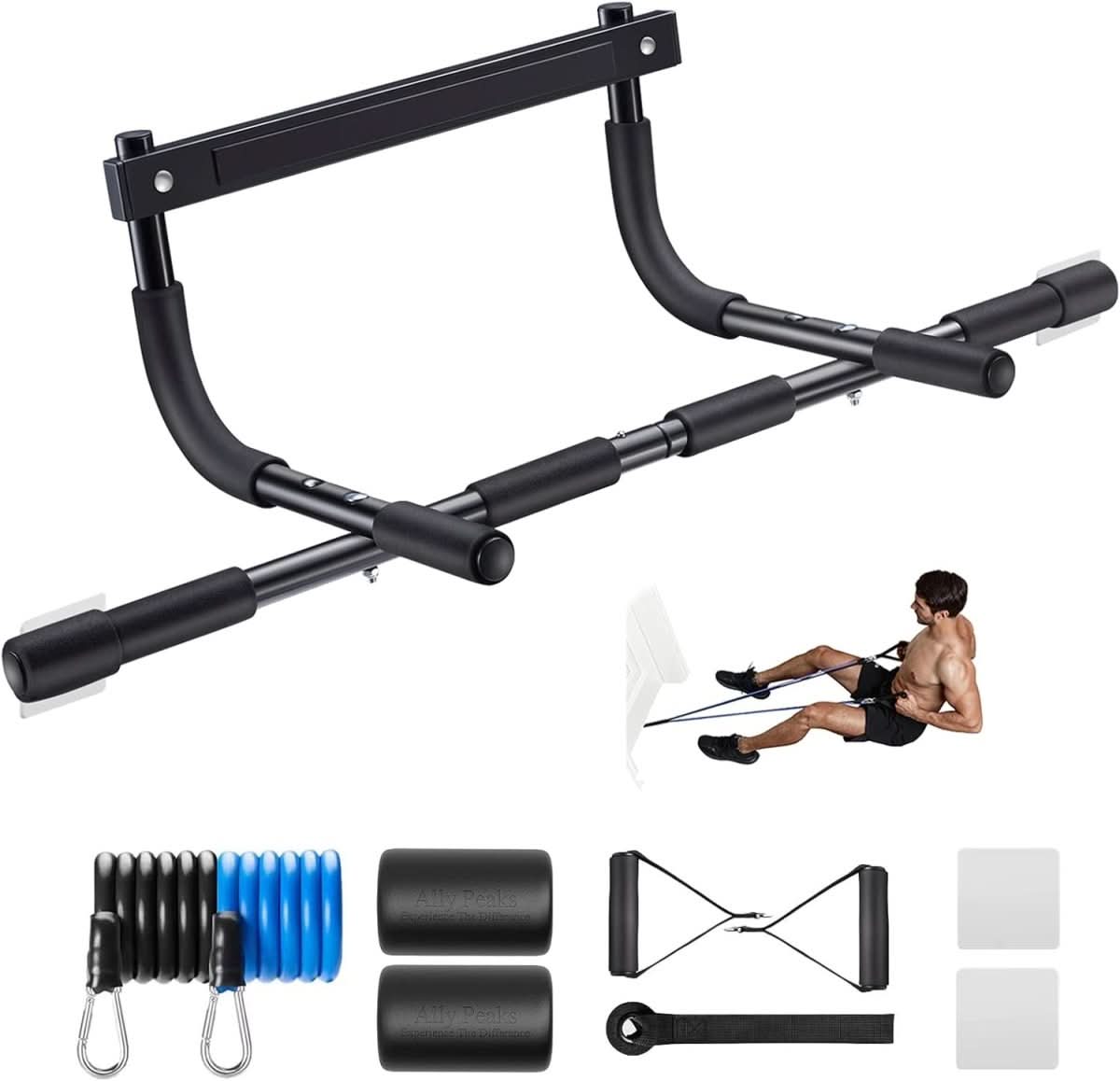 Skanto | Pull-up Bar - Steel Doorway Pull-up Bar with 200 kg Load Capacity