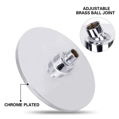 BowLift | Round Dual Shower Heads Traditional Style Wall Mounted Dual Shower