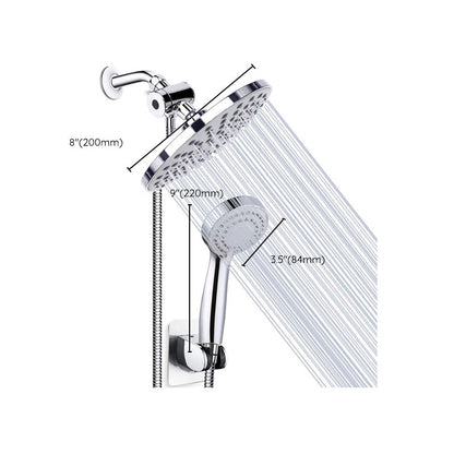 BowLift | Round Dual Shower Heads Traditional Style Wall Mounted Dual Shower