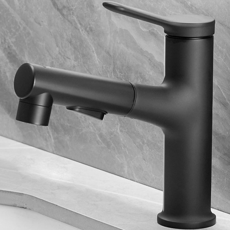 Pull-out single-lever 1-hole basin mixer