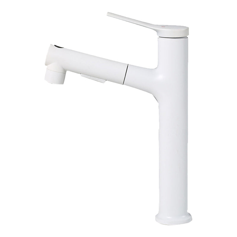 Pull-out single-lever 1-hole basin mixer