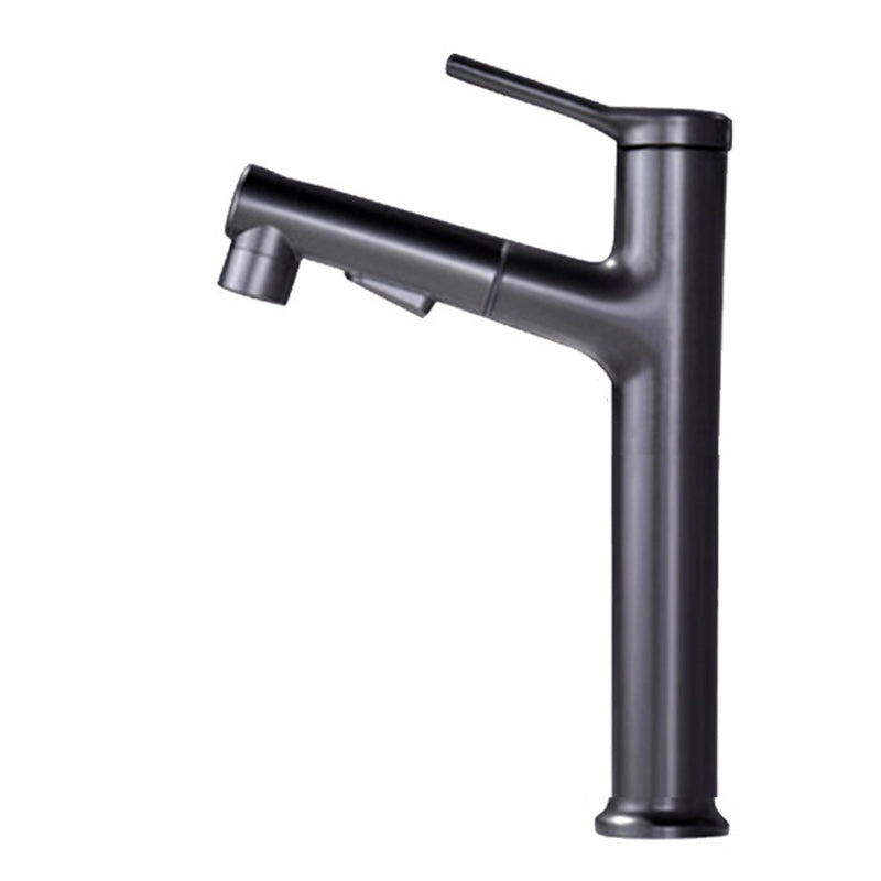Pull-out single-lever 1-hole basin mixer