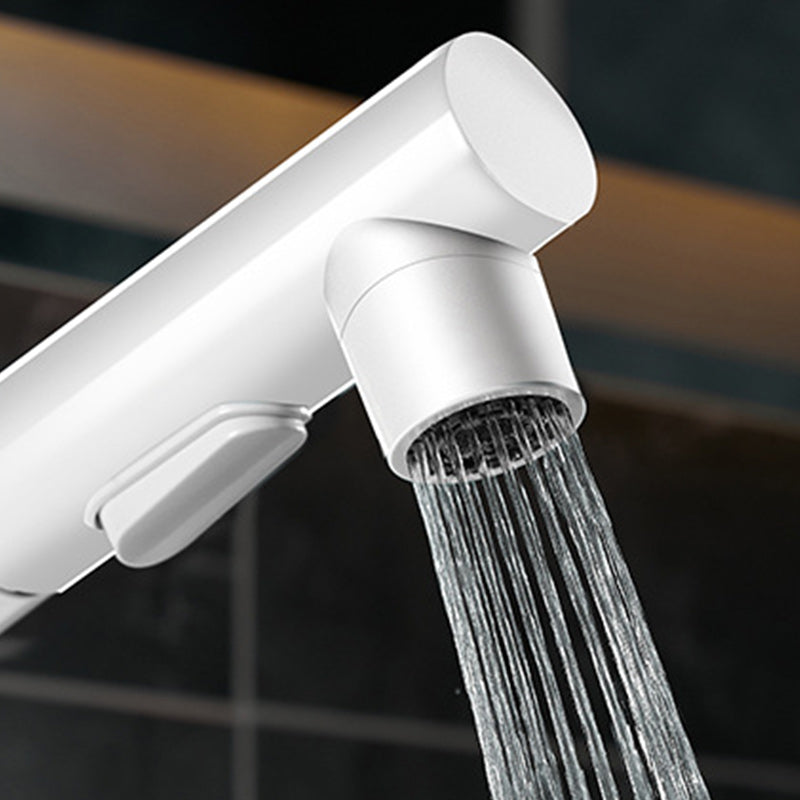Pull-out single-lever 1-hole basin mixer