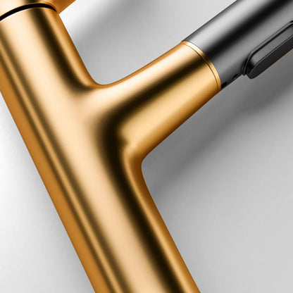 Pull-out single-lever 1-hole basin mixer