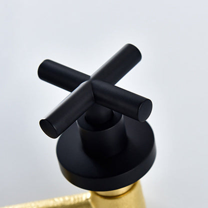 BowLift | 3 holes faucet 2 cross handle wall-mounted faucet for the bathroom