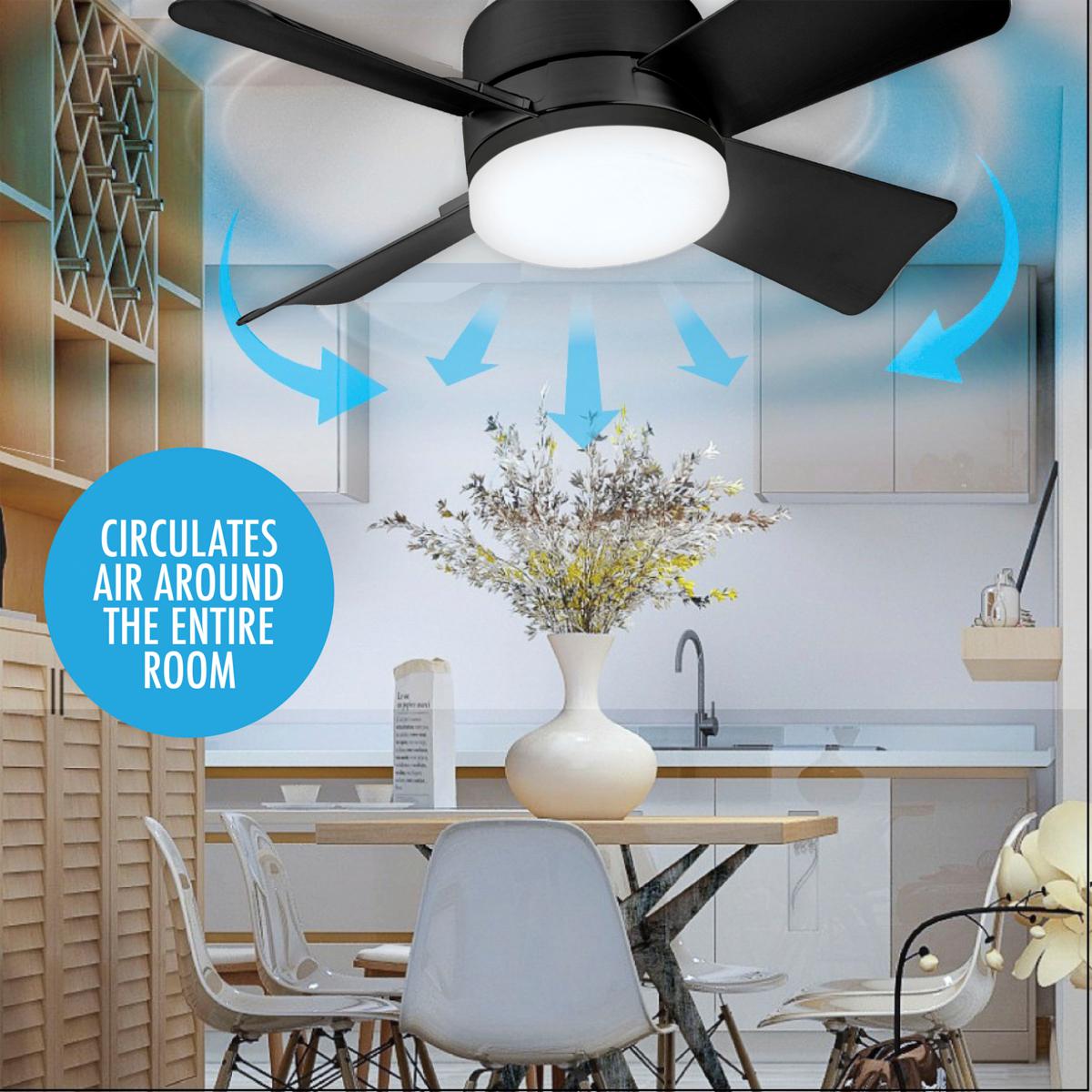 BowLift | 2-IN-1 PORTABLE CEILING FAN & LIGHT with Remote Control