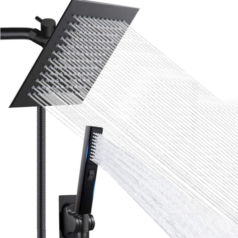 BowLift | Traditional Square Dual Shower Heads Metal Wall Mounted Dual Shower Heads