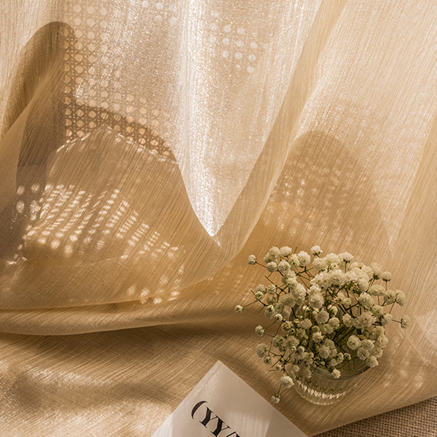 Transparent Linen Curtains, Light and Modern for Living Room | Kalsten
