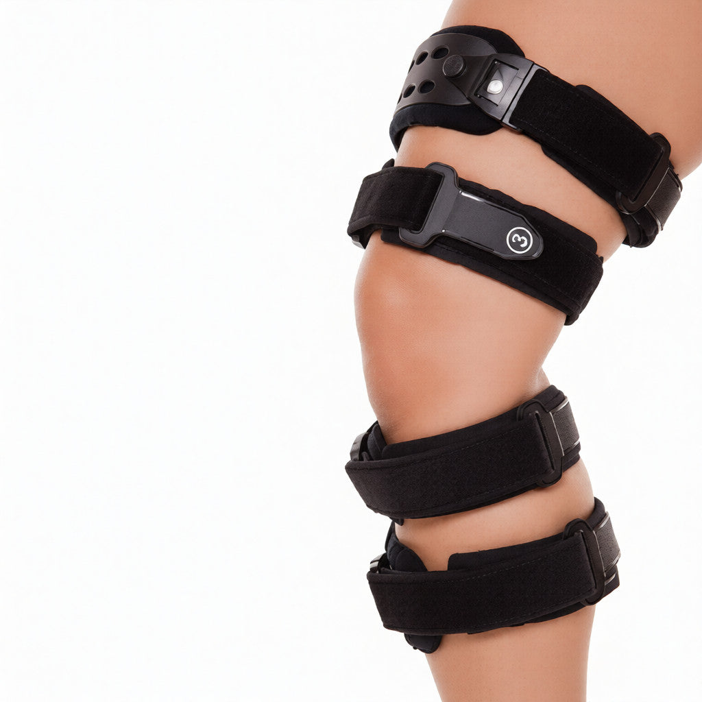 BowLift | Osteoarthritis Unloader Knee Brace | Medial & Lateral Support for Bone-on-Bone Arthritis Relief, Adjustable Size for Enhanced Comfort