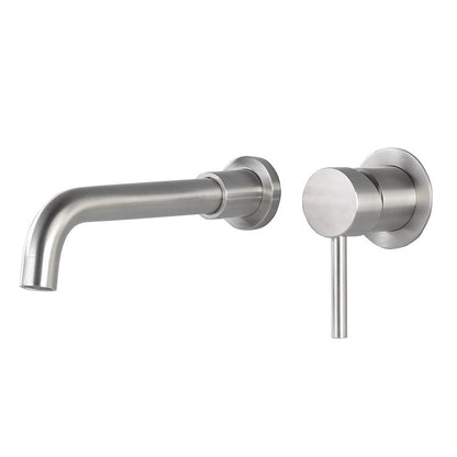 BowLift | Industrial bathroom faucet brass lever handles 2-hole faucets wall-mounted faucet