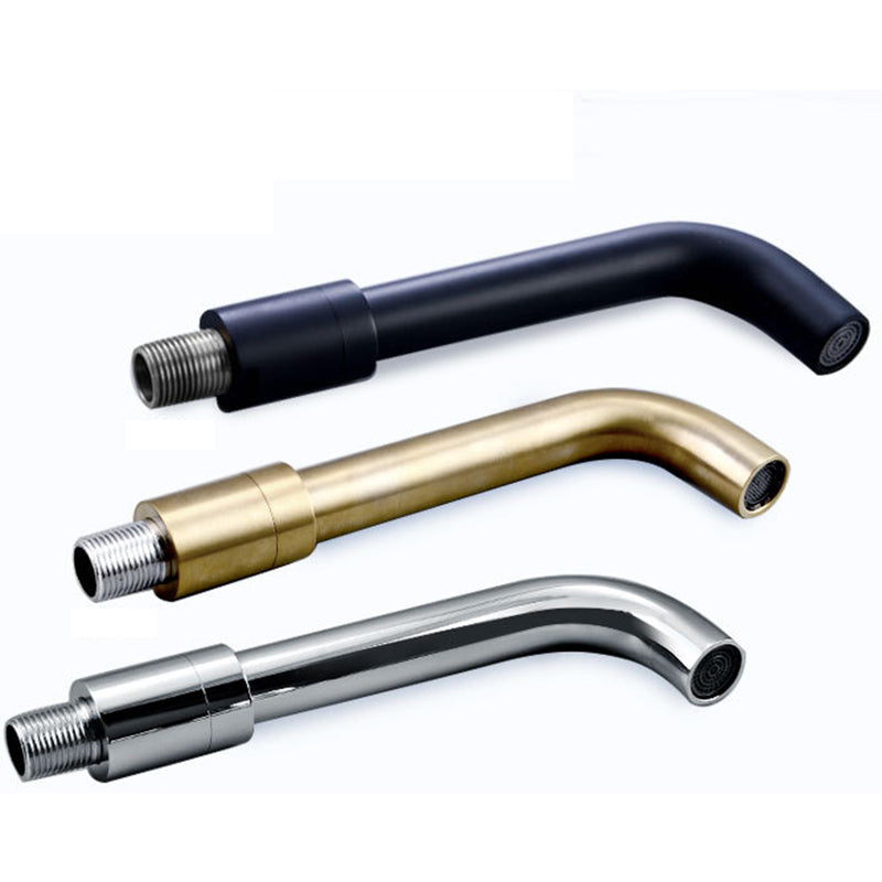 BowLift | Industrial bathroom faucet brass lever handles 2-hole faucets wall-mounted faucet