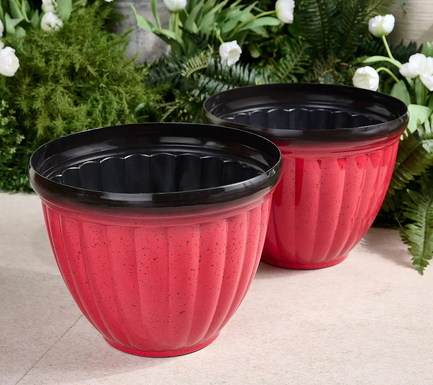 Skanto | Breathable Plant Pot | Ribbed Root Growth Design | Dual Drainage System | Indoor & Outdoor