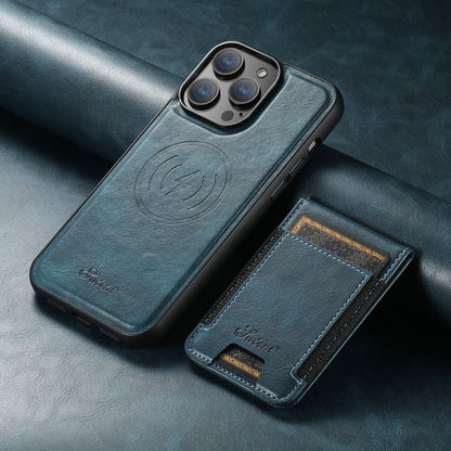 Leather phone case with card holder and MagSafe compatibility
