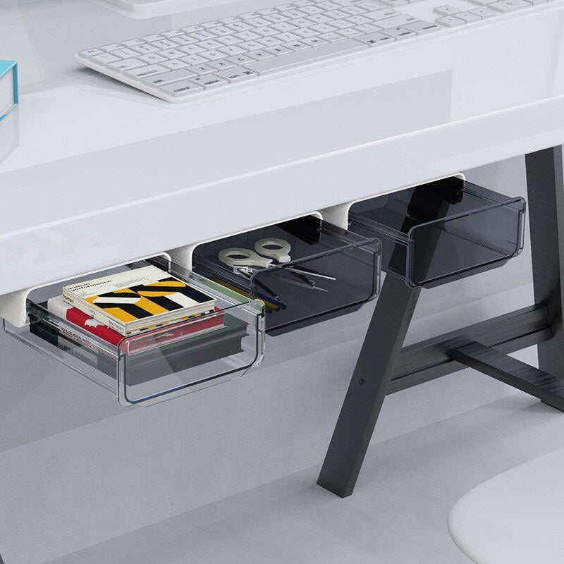 Skanto | Office Adhesive Hidden Transparent Drawer