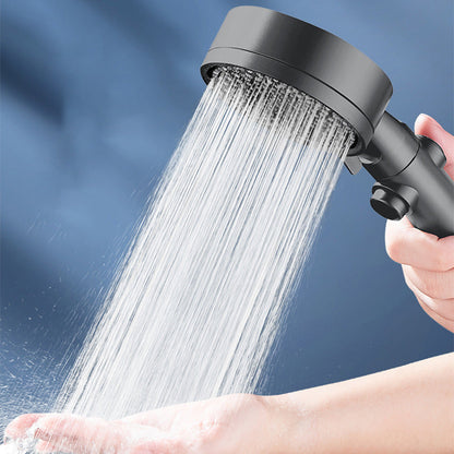 Modern plastic bathroom shower head with adjustable spray pattern