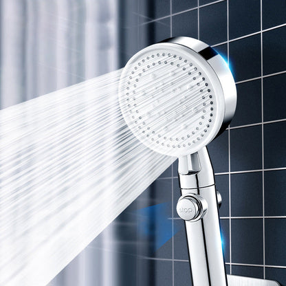Modern plastic bathroom shower head with adjustable spray pattern