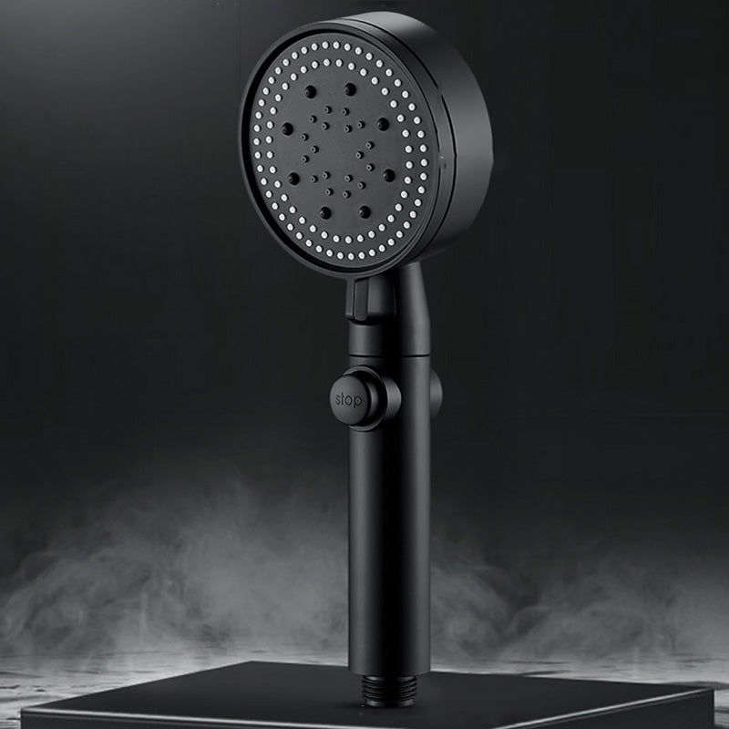 Modern plastic bathroom shower head with adjustable spray pattern
