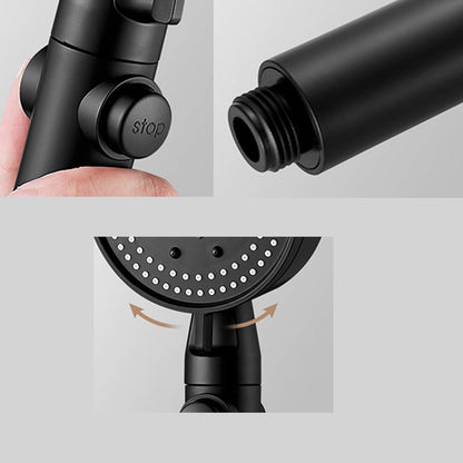 Modern plastic bathroom shower head with adjustable spray pattern