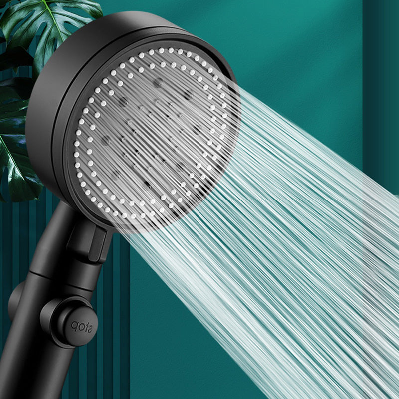 Modern plastic bathroom shower head with adjustable spray pattern