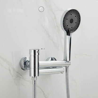 BowLift | Modern Bathtub Edge Piece Single-Lever Wall-Mounted Bathtub Faucet with Hand Shower