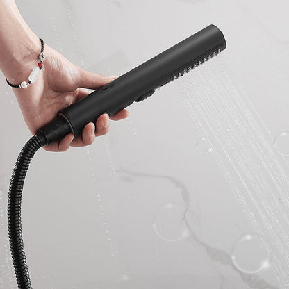 BowLift | Modern Bathtub Edge Piece Single-Lever Wall-Mounted Bathtub Faucet with Hand Shower