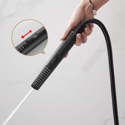 BowLift | Modern Bathtub Edge Piece Single-Lever Wall-Mounted Bathtub Faucet with Hand Shower