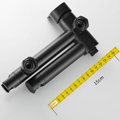 BowLift | Modern Bathtub Edge Piece Single-Lever Wall-Mounted Bathtub Faucet with Hand Shower