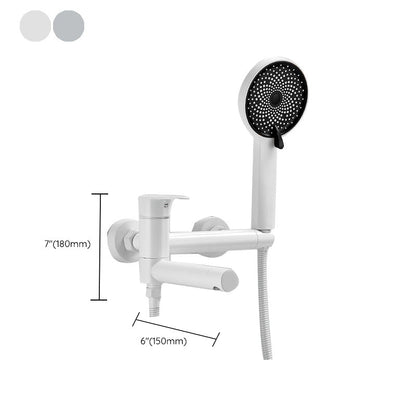 BowLift | Modern Bathtub Edge Piece Single-Lever Wall-Mounted Bathtub Faucet with Hand Shower