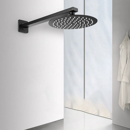 BowLift | Square and Round Shower Head made of Stainless Steel, Fixed Mounted Ceiling Shower Head in Black