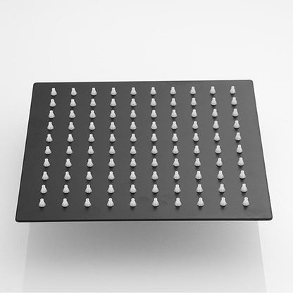 BowLift | Square and Round Shower Head made of Stainless Steel, Fixed Mounted Ceiling Shower Head in Black
