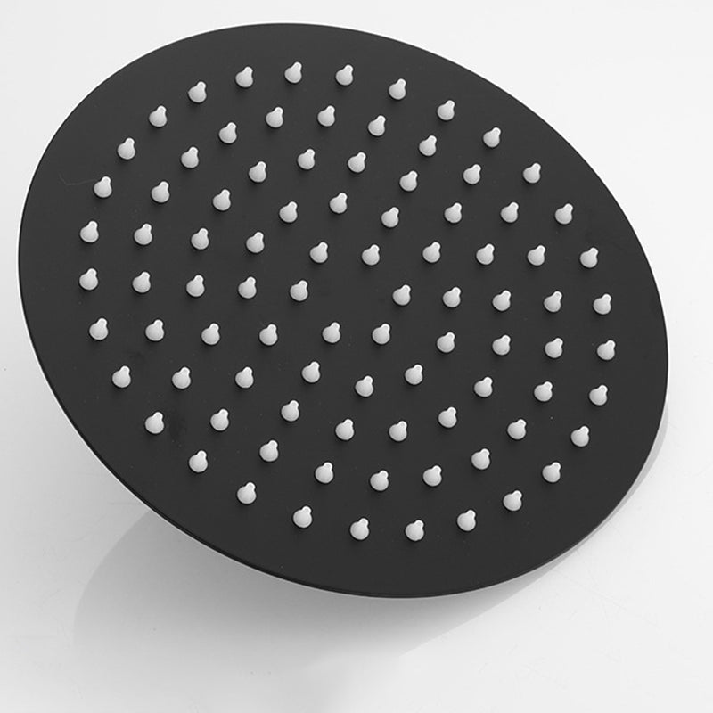 BowLift | Square and Round Shower Head made of Stainless Steel, Fixed Mounted Ceiling Shower Head in Black