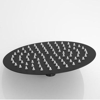 BowLift | Square and Round Shower Head made of Stainless Steel, Fixed Mounted Ceiling Shower Head in Black