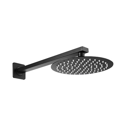 BowLift | Square and Round Shower Head made of Stainless Steel, Fixed Mounted Ceiling Shower Head in Black
