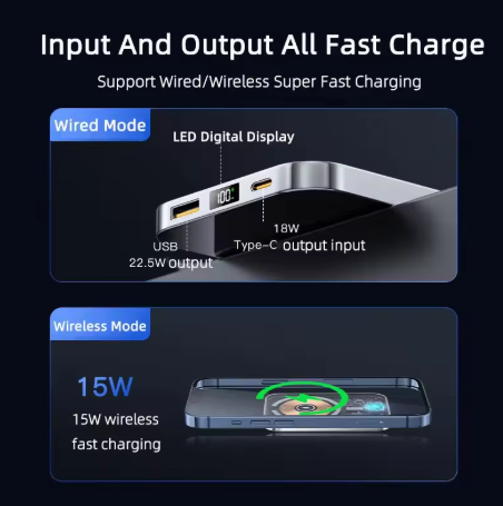 BowLift | Transparent Magnetic Mini Wireless Power Bank