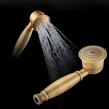 BowLift | Traditional Handheld Shower Head with Hose Polished Brass Wall Mounted Shower Head