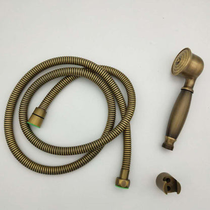 BowLift | Traditional Handheld Shower Head with Hose Polished Brass Wall Mounted Shower Head