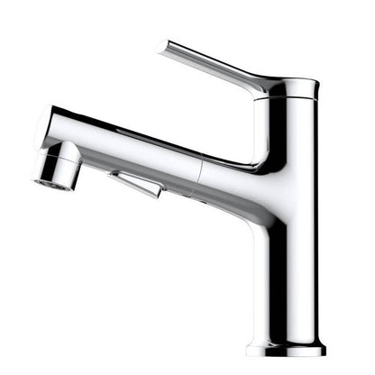 BowLift | Round Vessel Sink Bathroom Faucet Simple Style Faucet with Brass Material