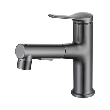 BowLift | Round Vessel Sink Bathroom Faucet Simple Style Faucet with Brass Material